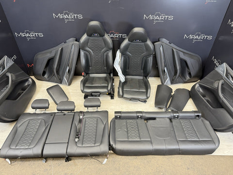 20-25 BMW F97 X3M Original Black Front Rear Door Interior Seats Complete *Rail