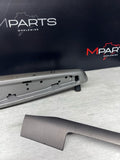 01-06 BMW E46 M3 Convertible Interior Armrests Trim Carbon Fiber *Notes*