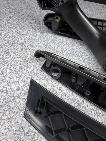 01-06 BMW E46 M3 Convertible Interior Armrests Trim Set Titan Shadow *Notes*