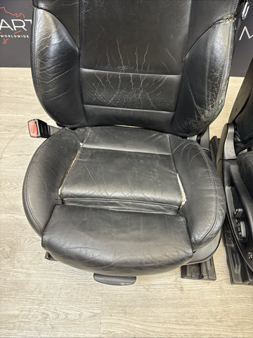 01-06 BMW E46 M3 Convertible Interior Front Non Heated Seats Black
