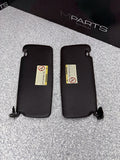 BMW 94-99 E36 M3 Sedan Black Sun Visors Sunvisors Pair OEM