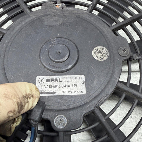 Genuine SPAL 16" Low Profile Puller Fan VA18-AP10/C-41A - 12V Straight Blade