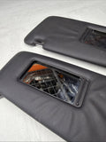 BMW 94-99 E36 M3 Coupe Black Sun Visors Sunvisors Pair OEM