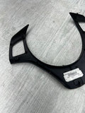 08-13 BMW E90 E92 E93 M3 Lower Steering Wheel Trim Cover Plate Black