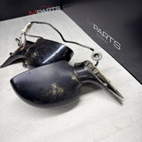 01-06 BMW E46 M3 Side View Door Mirrors Pair Carbon Black  *Notes*