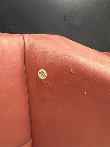 BMW 01-06 E46 M3 Convertible Rear Seat Back Rest Imola Red Leather Backrest