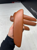 01-06 BMW E46 M3 Convertible Door Upper Arm Rest Armrest Pads Cinnamon