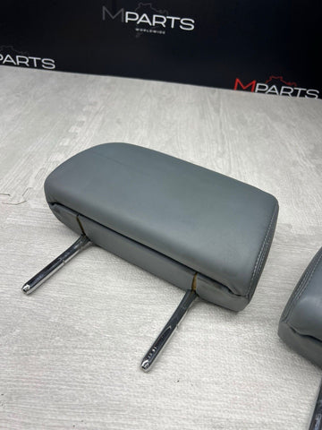 BMW 08-13 E93 M3 Convertible Rear Seat Headrests Head Rests Silverstone Grey OEM