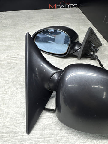 01-06 BMW E46 M3 Side View Door Mirrors Pair Steel Gray  *Notes*