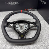 BMW 01-06 E46 M3 SMG Custom Leather Sides Flat Bottom Top Steering Wheel Red