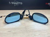 01-06 BMW E46 M3 Side View Door Mirrors Pair Mystic Blue