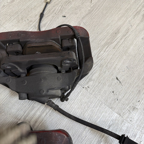 08-13 E90 E92 E93 M3 Front Brake Calipers Left Right Pair Set Original Red