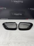 01-06 BMW E46 M3 Front Kidney Grilles Grills Gloss Black