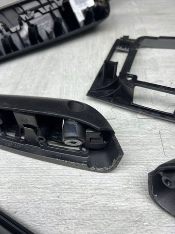 01-06 BMW E46 M3 Convertible Interior Armrests Trim Set Titan Shadow Grey