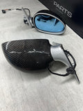 01-06 BMW E46 M3 Side View Door Mirrors Pair Carbon Fiber / Titanium Silver
