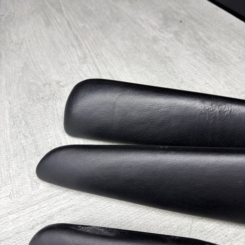 01-06 BMW E46 M3 Convertible Door Upper Arm Rest Armrest Pads Black *Notes*