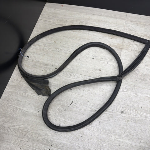 BMW E46 M3 01-06 Passenger Right Side Door Weather Strip Seal Black OEM