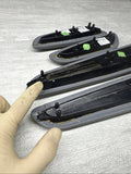 01-06 BMW E46 M3 Convertible Door Upper Arm Rest Armrest Pads Grey Gray *Notes*