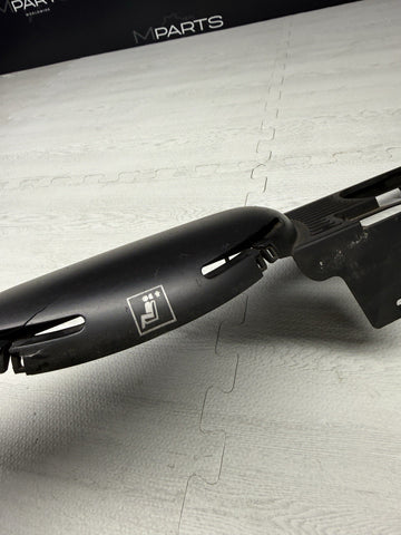 01-06 BMW E46 CONVERTIBLE REAR SEAT ROLLOVER BAR TRIM COVER 8204279 OEM BLACK