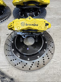 AS IS Set 01-06 BMW E46 M3 BREMBO Big Brake Kit Yellow Calipers Rotors Plug Play