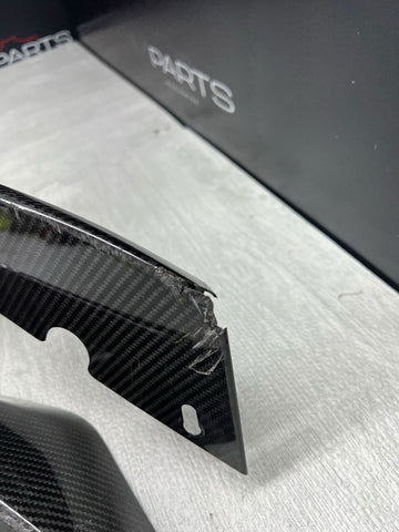 Carbon Fiber M Performance Front Bumper Lip 21-26 BMW G80 G82 G83 M3 M4 *Cracked