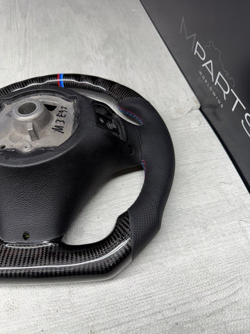 08-13 BMW E90 E92 E93 M3 OHC Carbon fiber Steering Wheel Tri Stitched DCT