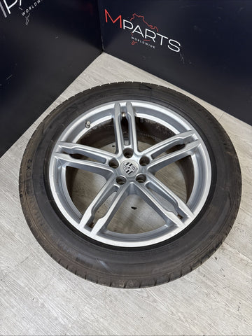2015-2018 Porsche Macan Wheel 19x9 Genuine 5 Spoke Double Spoke With TIRE