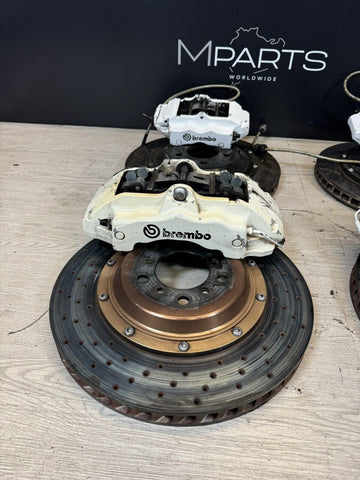 08-13 BMW E90 E92 E93 M3 BREMBO Big Brake Kit Calipers Rotors Set Used Plug Play