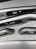 01-06 BMW E46 M3 Convertible Interior Armrests Trim Set Brushed Aluminum *1 Tab