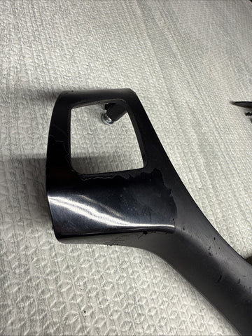 08-13 BMW E90 E92 E93 M3 Lower Steering Wheel Trim Cover Plate Black