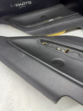BMW E46 M3 01-06 Coupe Rear Left Door Cards Black Genuine 51437890743