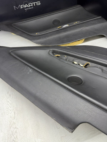 BMW E46 M3 01-06 Coupe Rear Left Door Cards Black Genuine 51437890743