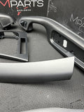01-06 BMW E46 M3 Convertible Interior Armrests Trim Set Titan Shadow Grey Gray