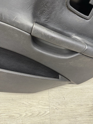 BMW E36 M3 Sedan Right Passenger Rear Black Leather Door Card Panel 51422258036