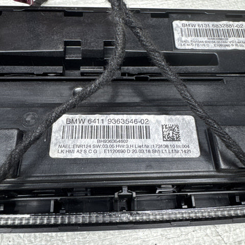 OEM BMW M2 F87 F22 F30 F32 F82 M4 AC Heater Control Panel Radio Media Buttons