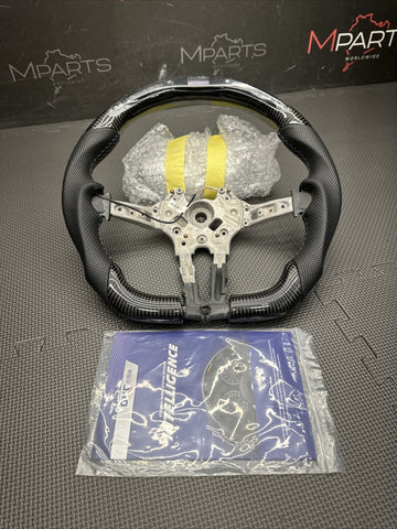 15-20 BMW F80 F82 F83 M3 M4 OHC Carbon fiber Steering Wheel Manual DCT Led