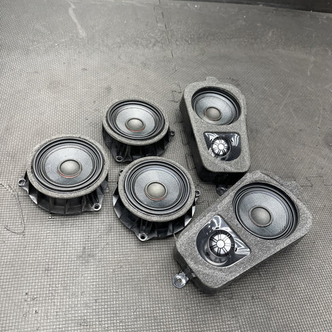 14-19 BMW F15 X5 F85 X5M HARMAN KARDON SPEAKERS WOOFERS TWEETERS DOOR ROOF SET