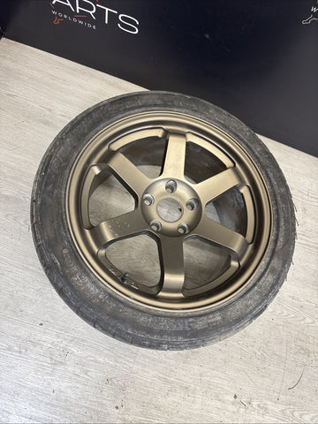 17x9 MATTE BRONZE TE37 STYLE WHEEL RIM HONDA CIVIC EG EK S2000