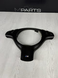 OEM 01-06 BMW E46 M3 Upper Lower Steering Wheel Trim Cover Plate Black