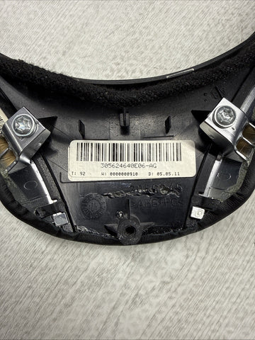 08-13 BMW E90 E92 E93 M3 Lower Steering Wheel Trim Cover Plate Leather