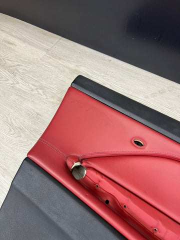 01-06 BMW E46 M3 FRONT LEFT DRIVER SIDE DOOR PANEL CARD IMOLA RED OEM