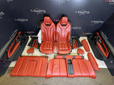 15-20 BMW F83 M4 Convertible Front & Back Seats & Panels Sahkir Orange (Red)