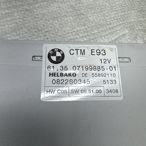 07-13 BMW 3E93 M3 Cabrio/Convertible Fold Top Roof Control Module USED OEM