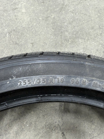2022 Used 255 35 19 255/35/19 255/35R19 96H Continental Tire 8/32