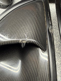 OEM Porsche 718 Cayman 982 GT4RS Weissach Carbon Air Intake Trims Set 982853990