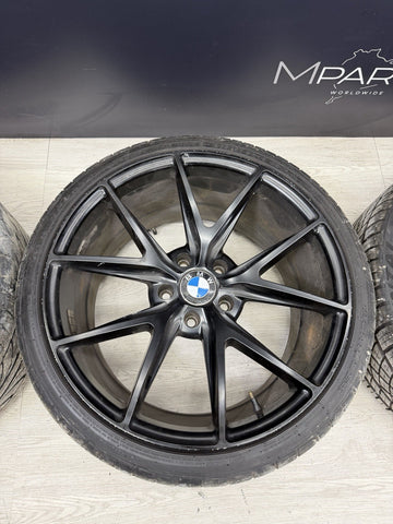 BMW E46 M3 01-06 19” Niche M117 Misano Matte Black Wheel Rims Staggered *Notes*
