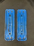 01-13 BMW E46 E90 E92 E93 M3 Genuine MIDPIPE EXHAUST BRACKET SUPPORT PLATES BLUE