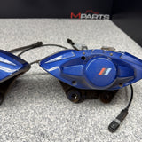 BMW 15-20 F80 F82 F83 M3 M4 Rear Brake Calipers OEM Blue