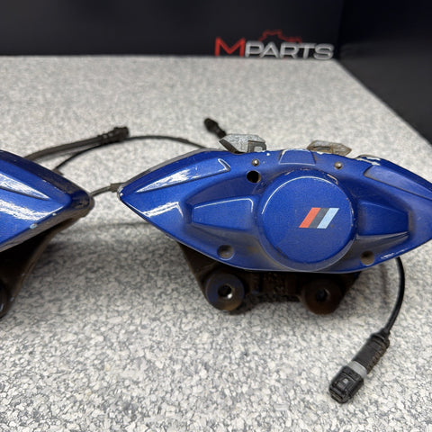 BMW 15-20 F80 F82 F83 M3 M4 Rear Brake Calipers OEM Blue