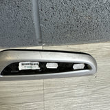 01-06 BMW OEM E46 M3 Brushed Aluminum/Black Vert Trim Armrest Left Driver Rear